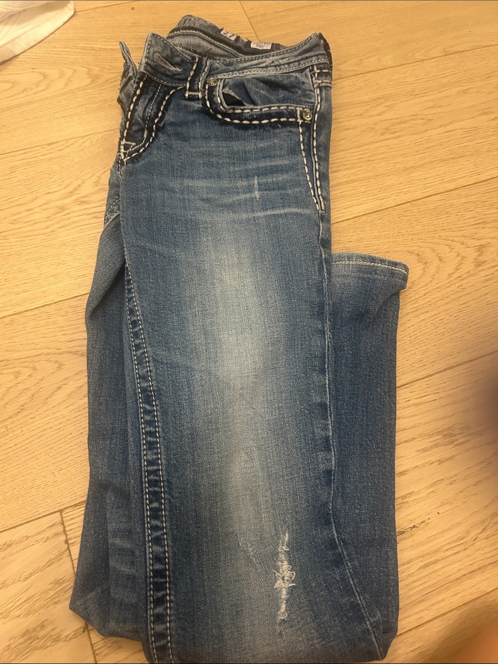 Miss Me Women's Faded Blue Boot Cut Jeans